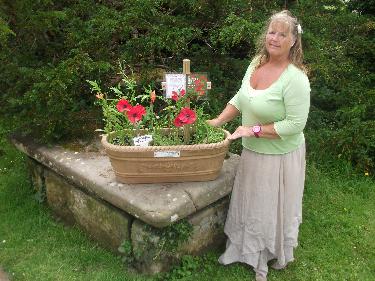 Mary with 2016 Poppy Planter