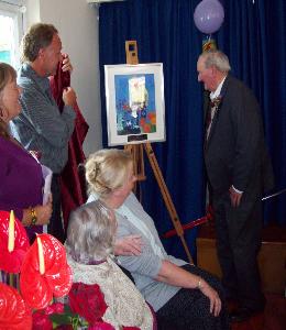 President Ken was presented with a special portrait painted by Dave Bastin