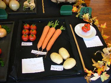 Tray of vegetables