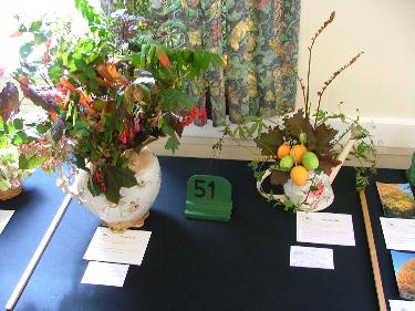 Floral art exhibits