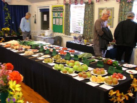 The fruit and vegetable exhibits