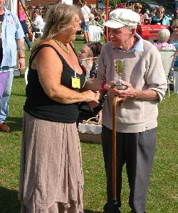 Trophy presented to Sid Smith 