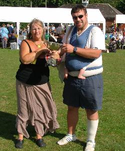 Trophy presented to Ben Gauntlett